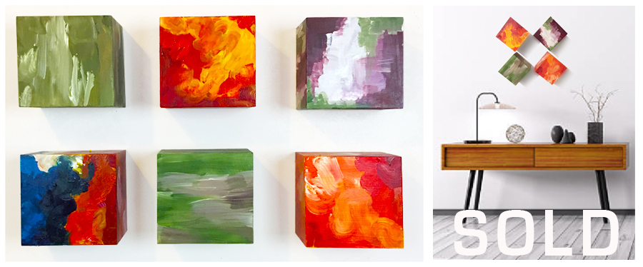Out-of-the-Box Paintings, Original acrylic abstract paintings by artist Eric Soller